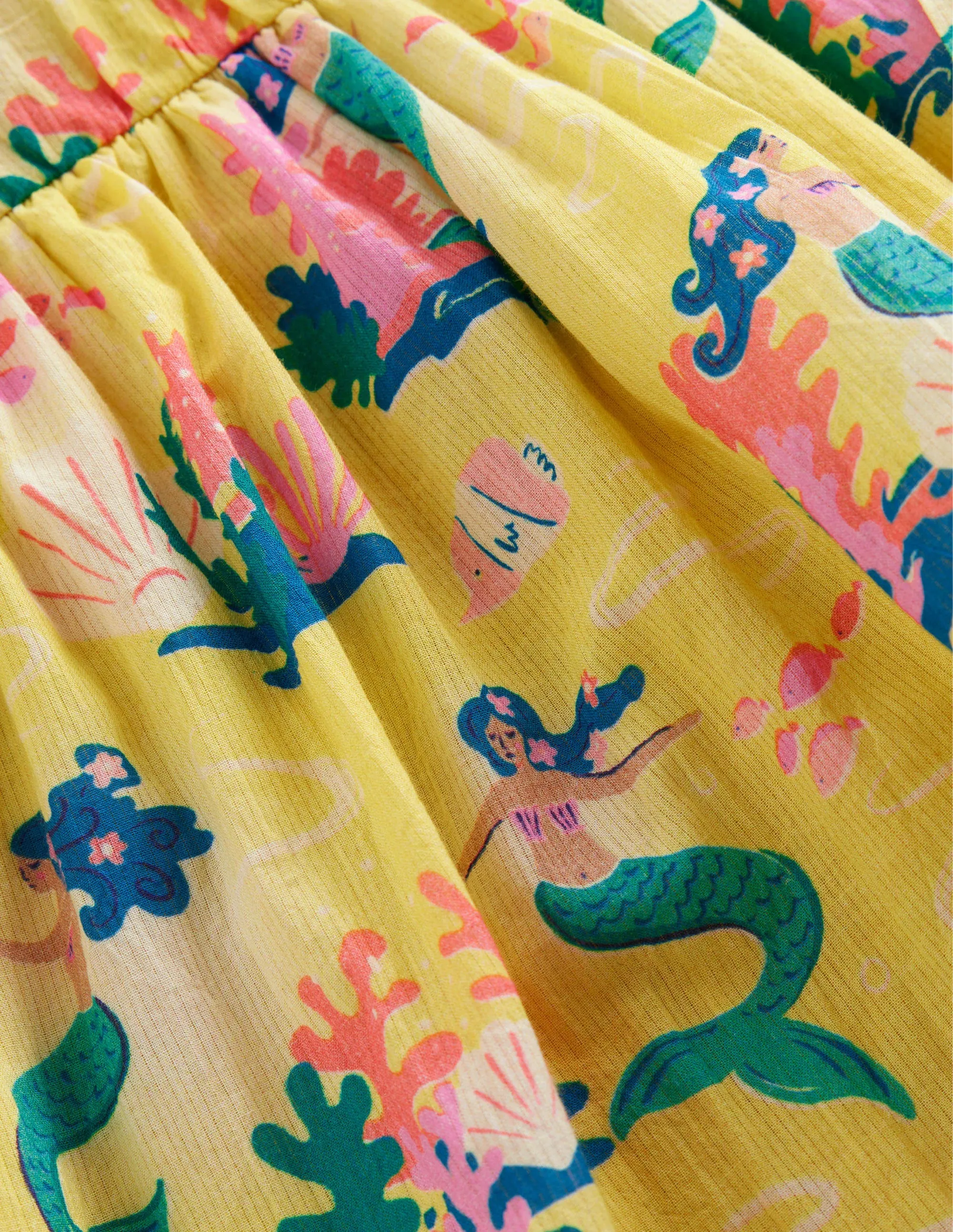 Wrap Dress-Yellow Mermaid