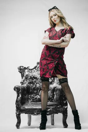 WRAP SHORT DRESS KIMONO SLEEVE