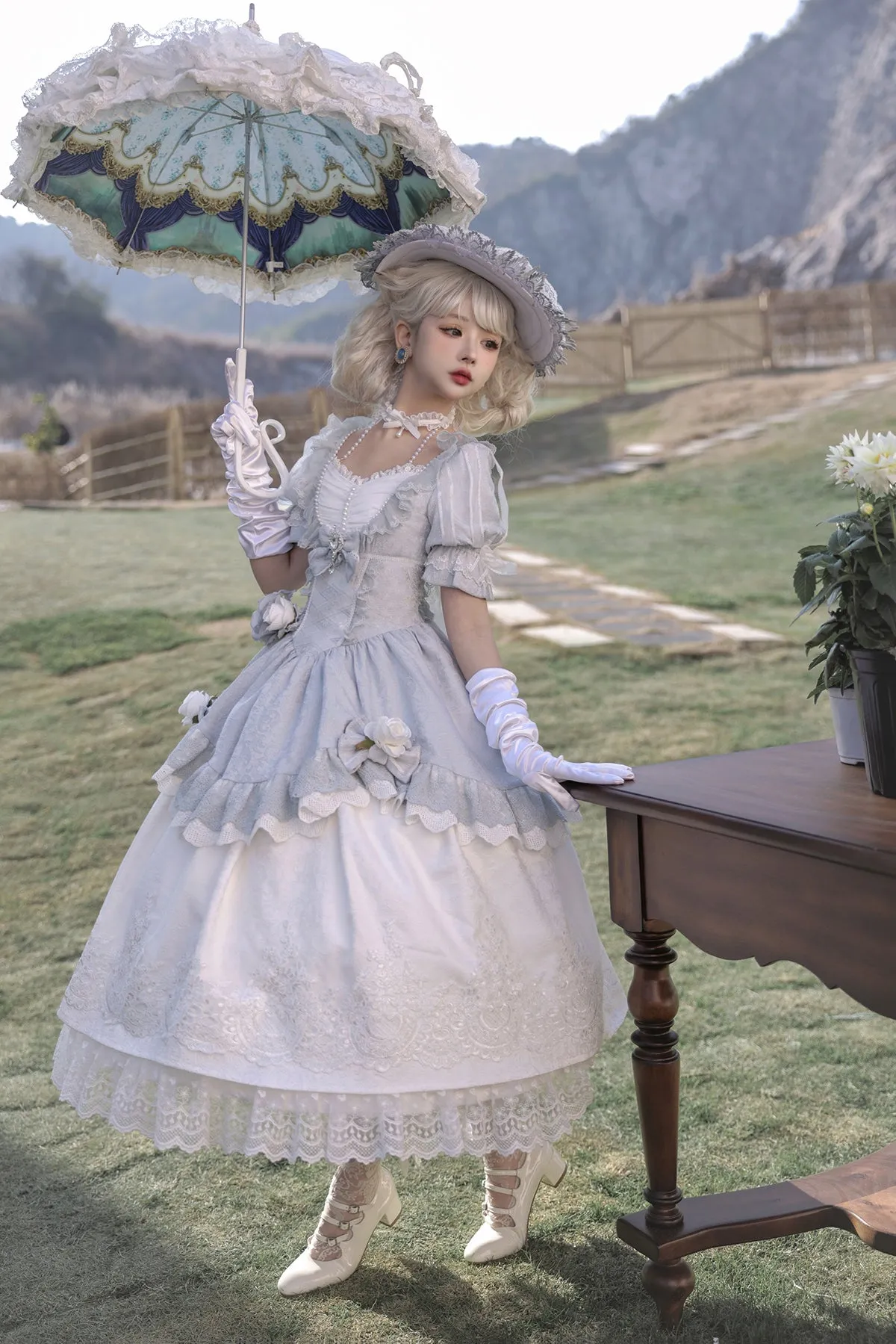 Your Princess~Fairy Dance~Elegant Lolita Lace Retro Dress