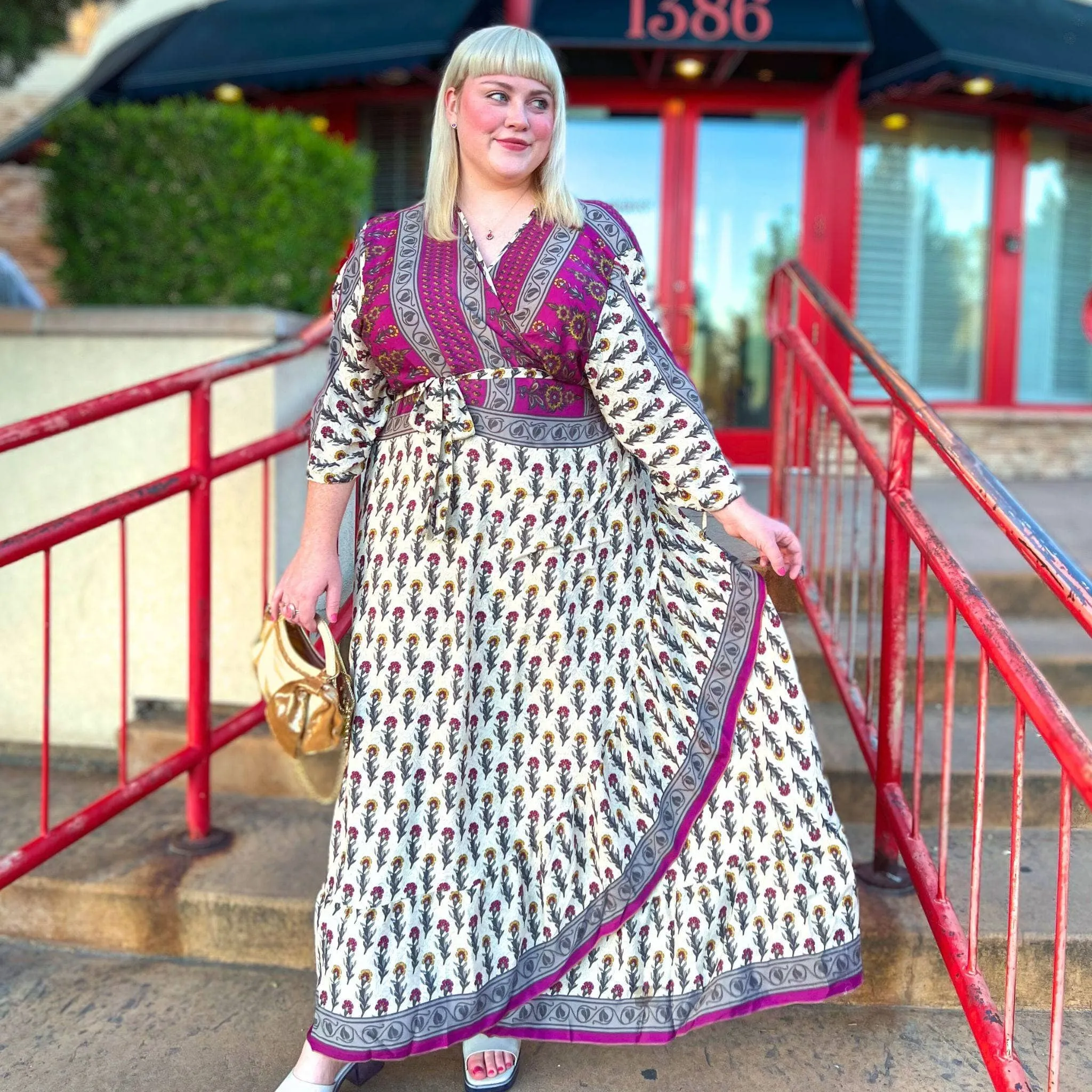 Zaria One-of-a-Kind Wrap Dress – Handmade, Sustainable, Stunning